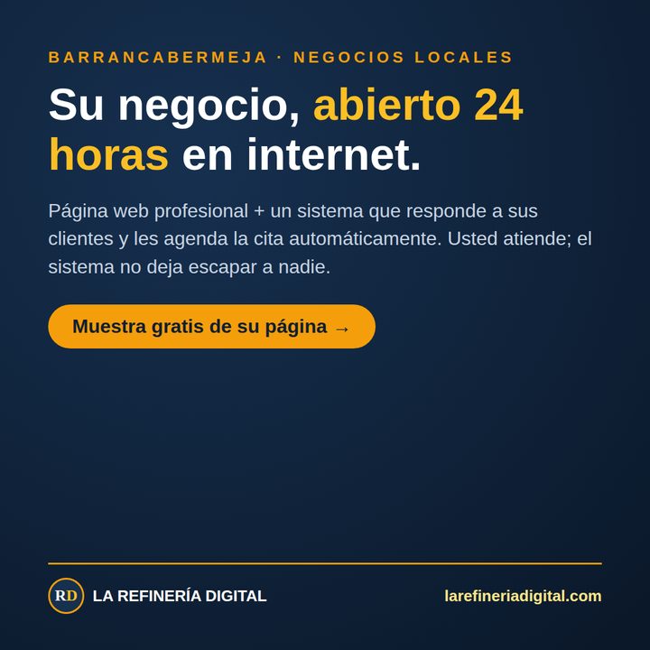 Su negocio, abierto 24 horas en internet